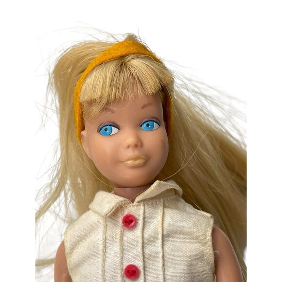 Vintage 1963 Mattel Skipper Doll Bendable Knees Blond Hair - Picture 7 of 16